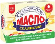 Масло Белоцерковское 72.6% сладкосливочное Крестьянское 180 г