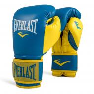 Боксерские перчатки Everlast POWERLOCK_PU_GLOVES 10oz сине-желтый