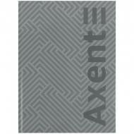 Книга для записей Axent А4- 203x273 мм 96 лист. клетка Pattern серая