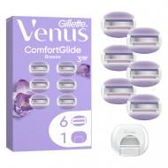 Сменный картридж Gillette Venus ComfortGlide Breeze 6 шт. + чехол для лезвий 1 шт.
