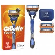Станок для бритья GILLETTE Fusion 5 с 3 сменными картриджами + чехол 1 шт.