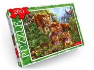 Пазлы Danko Toys 260 элементов №2 тигры С260-13-02