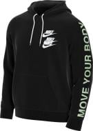 Джемпер Nike M NSW PO FT HOODIE WTOUR DA0931-010 р. L черный