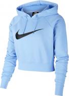 Джемпер Nike W NSW SWSH HOODIE CROP FT BQ9754-450 р. XS голубой