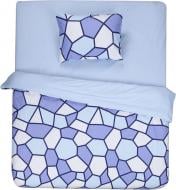 Комплект постельного белья crushed ice 1.5 голубой Ibodo