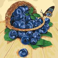 Картина за номерами Чорниця в кошику Ідейка