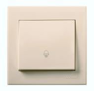 Кнопка кнопочный Lezard Rain без подсветки кремовый 703-0388-103