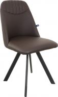 Стул обеденный Nowy Styl Milana 4L black (BOX-2) (CH) Eco-31 черный/темно-коричневый