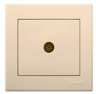 Розетка TV кінцева Lezard Rain крем 703-0388-130