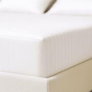 Простынь Сатин Boston White Stripe 120x190 см белый в полоску U-tek