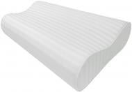 Наволочка Сатин Memory Wawe L White Stripe 40x58 см білий U-tek