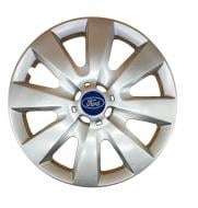 Колпак для колес A&K Ford A106(лого наклейка) R15" 4 шт. серебряный