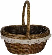 Корзинка плетеная с текстилем 43х38х20 см EASTER14/8-1 Корзинка плетеная с текстилем 43х38х20 см EASTER14/8-1
