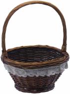 Корзинка плетена з текстилем 29х29х17 cм EASTER14/9-2