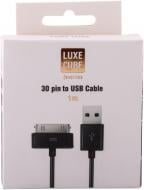Кабель Luxe Cube 1 м черный (30PIN TO USB BLACK)