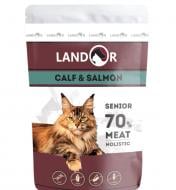 Консерва для кошек преклонного возраста LANDOR Senior Телятина и лосось 85 г