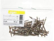 Шуруп универсальный потайная головка 4x40 мм 50 шт. желтый цинк Expert Fix