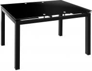 Стол обеденный Crystal black стеклянный 1100х700х760 черный/черный