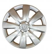 Колпак для колес A&K Renault A106(лого пластик) R15" 4 шт. серебряный