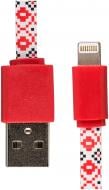 Кабель Luxe Cube 1 м красный (FLAT LIGHTNING TO USB UKRAINE)