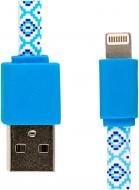 Кабель Luxe Cube 1 м синій (FLAT LIGHTNING TO USB UKRAINE)