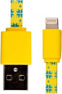 Кабель Luxe Cube 1 м желтый (FLAT LIGHTNING TO USB UKRAINE)