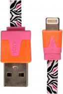 Кабель Luxe Cube 1 м чорний (FLAT LIGHTNING TO USB ZEBRA)
