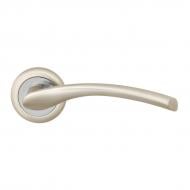 Ручка на розетке Linde a-2005 sn/cp матовый никель/полированный хром