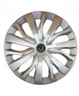 Ковпак для коліс A&K Skoda A205(лого наліпка) R16" 4 шт. срібний