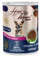 Корм влажный How Meow для взрослых собак с говядиной 400 г