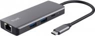USB-хаб Trust Dalyx 6-in-1 USB-C Multi-port Dock Aluminium