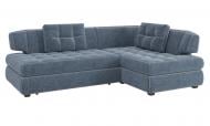 Диван угловой SOFYNO Триумф правый синий 2460x1750x800 мм