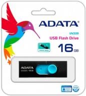 Флеш-память USB ADATA UV220 16 ГБ USB 2.0 black (AUV220-16G-RBKBL)