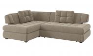 Диван угловой SOFYNO Триумф левый бежевый 2460x1750x800 мм
