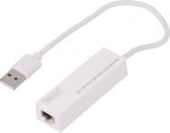 Адаптер Digitus USB 2.0 - 10/100 Mbps Ethernet білий (DN-10050-1) Адаптер Digitus USB 2.0 - 10/100 Mbps Ethernet білий (DN-10050-1)