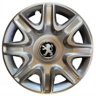 Колпак для колес SJS Peugeot 332 R15" 4 шт. серебряный