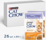 Корм вологий для котів Cat Chow by Purina з ягням та зеленою квасолею в желе 26 шт. 85 г