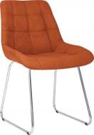Стул обеденный Nowy Styl NICOLE CFS CHROME (BOX-1) SQR SORO-51 оранжевый / хром