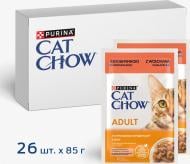 Корм вологий для котів Cat Chow by Purina з яловичиною та баклажанами в желе 26 шт. 85 г