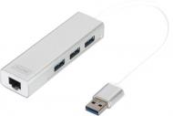 Адаптер Digitus USB 3.0 to Gigabit Ethernet білий (DA-70250-1)