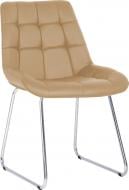 Стул обеденный Nowy Styl NICOLE CFS CHROME (BOX-1) SQR ECO-01 бежевый / хром
