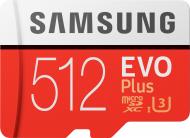 Карта памяти Samsung microSDXC 512 ГБ Class 10 (MB-MC512GA/RU) UHS-I U3 R100/W90MB/s Evo Plus