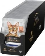 Корм вологий для котів ProPlan by Purina Adult Indoor шматочки лосося у підливі 26 шт. 85 г
