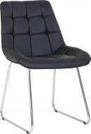 Стул обеденный Nowy Styl NICOLE CFS CHROME (BOX-1) SQR ECO-30 черный / хром