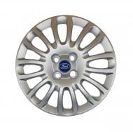 Ковпак для коліс A&K Ford A161(лого наліпка) R15" 4 шт. срібний