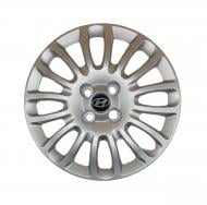 Колпак для колес A&K Hyundai A161 (лого наклейка) 105990 R15" 4 шт. серебряный