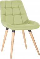 Стул обеденный Nowy Styl NICOLE WOOD ANTR (BOX-1) SQR БУК 1.007 ECO-45 оливковый / бук/антрацит