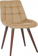Стул обеденный Nowy Styl NICOLE WOOD ANTR (BOX-1) SQR БУК 1.031 ECO-01 бежевый / орех/антрацит