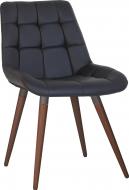 Стул обеденный Nowy Styl NICOLE WOOD ANTR (BOX-1) SQR БУК 1.031 ECO-30 черный / орех/антрацит