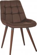 Стул обеденный Nowy Styl NICOLE WOOD ANTR (BOX-1) SQR БУК 1.031 ECO-31 темно-коричневый / орех/антрацит